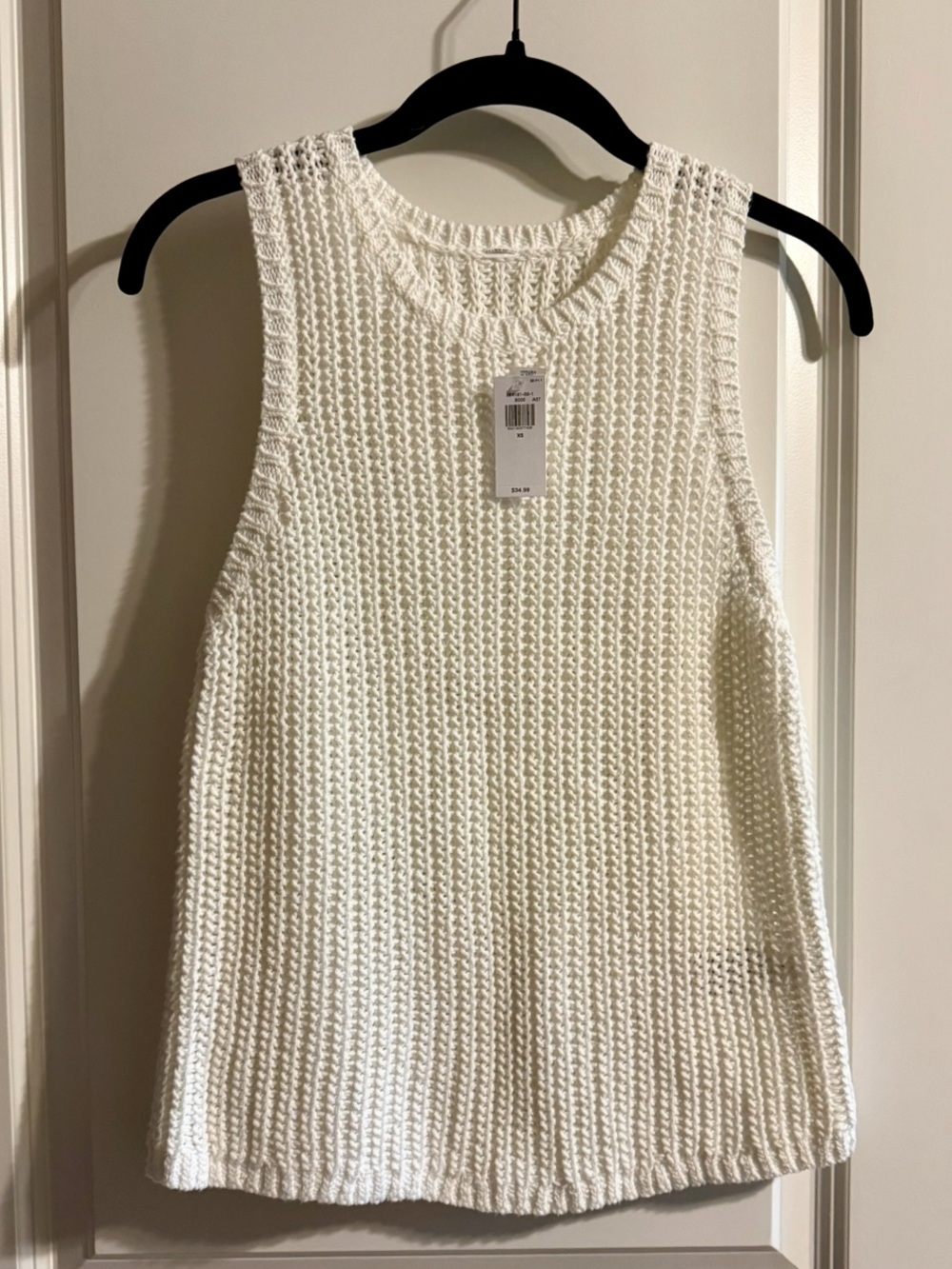NWT! Old Navy Cream Knit Sleeveless Tank Top Size XS!